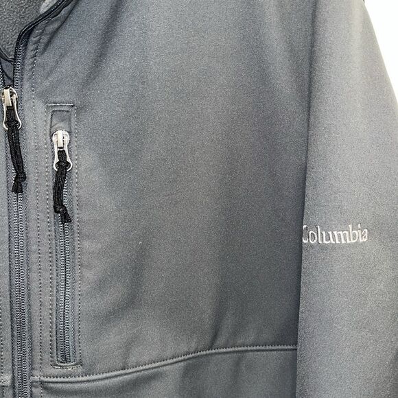 Thick We are Marshall Thundering Herd Softshell Bionic Apex Fleece Gray Jacket - Picture 3 of 7